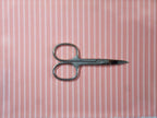 Popeline, Meterware, Baumwollstoff, Bioqualität, Streifen, lachsfarbig-rosa, GOTS, Futterstoff, Webware, Hemden, Blusenstoff, Trachten, Patchwork Dirndl
