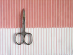 Popeline, Meterware, Baumwollstoff, Bioqualität, Streifen, lachsfarbig-rosa, GOTS, Futterstoff, Webware, Hemden, Blusenstoff, Trachten, Patchwork Dirndl