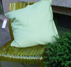 Cushion cover, wreath, green-light green, 50x50cm
