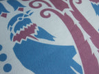 Kissenbezug, Raben, blau-violett, 60x 40 cm, Baumwollstoff, Reißverschluß, Jugendstil, Vögel, Landhausstil