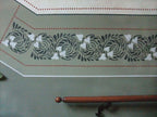 Table runner, Rabenwiese, white-salmon colored, 40cm wide, various lengths