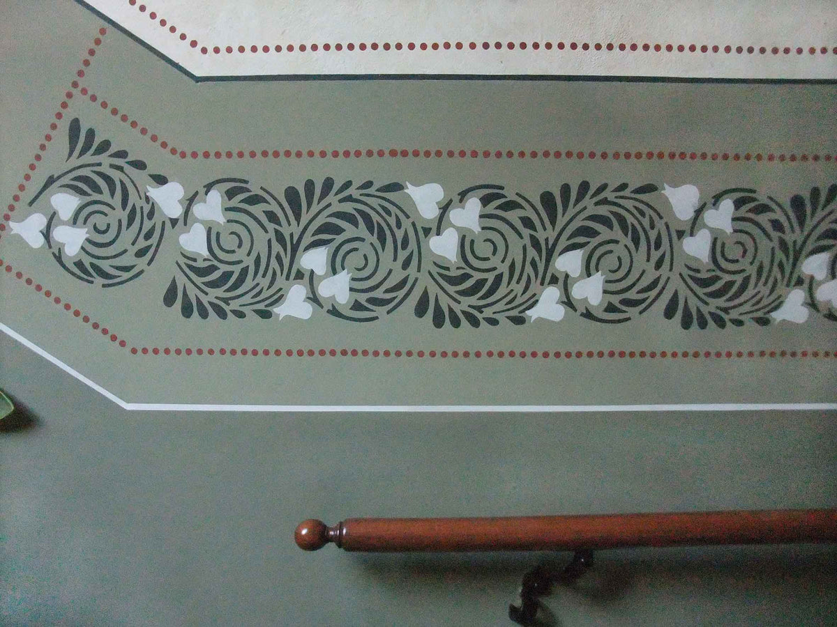 Tischläufer, Rabenwiese, weiß-ultramarinblau, 40 cm breit, verschiedene Längen