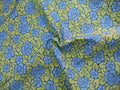 Popeline, Meterware, Baumwollstoff, GOTS, bio, Rosenmuster, navy-grün-blau, Hemdenstoff, Blusenstoff, Trachten, Patchwork, Futterstoff, Webware