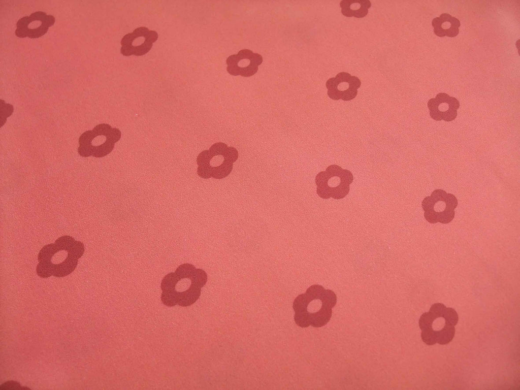 Poplin, fabric by the metre, cotton fabric, small rose motif, salmon-dark red, organic, GOTS, lining fabric, floral, baby, traditional costumes, dirndl, patchwork fabric, blouse fabric, shirt fabric
