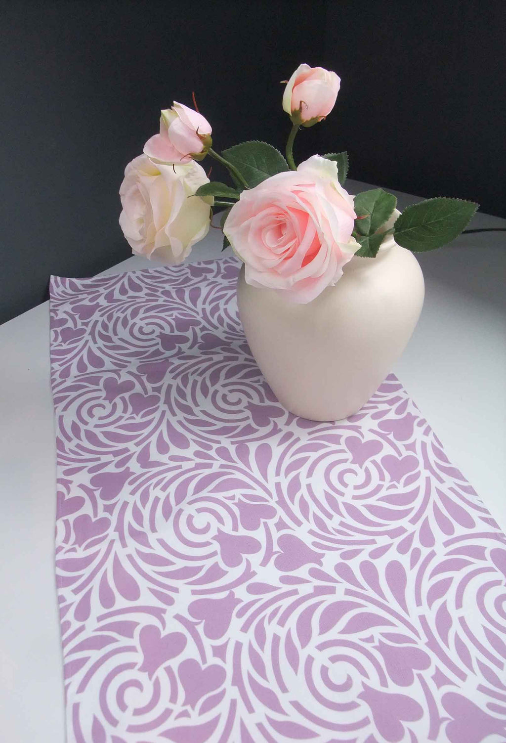 Table runner, Rabenwiese, lilac, 40 x 100cm