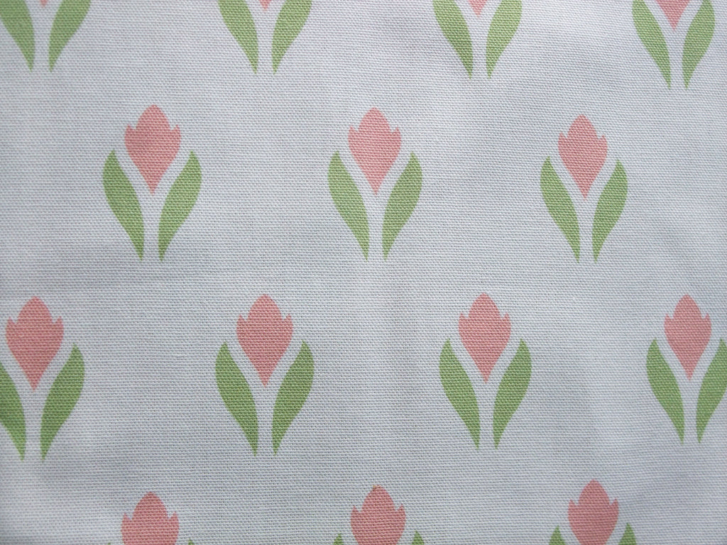 Tischläufer, 40 x 120cm, Krokusmotiv, weiß-rosa, Ostern