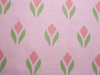 Table runner, 40 x 120cm, crocus motif, pink-light green, Easter