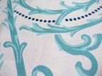 Table runner, thistle hedge, white-water blue, 45 cm wide, two lengths