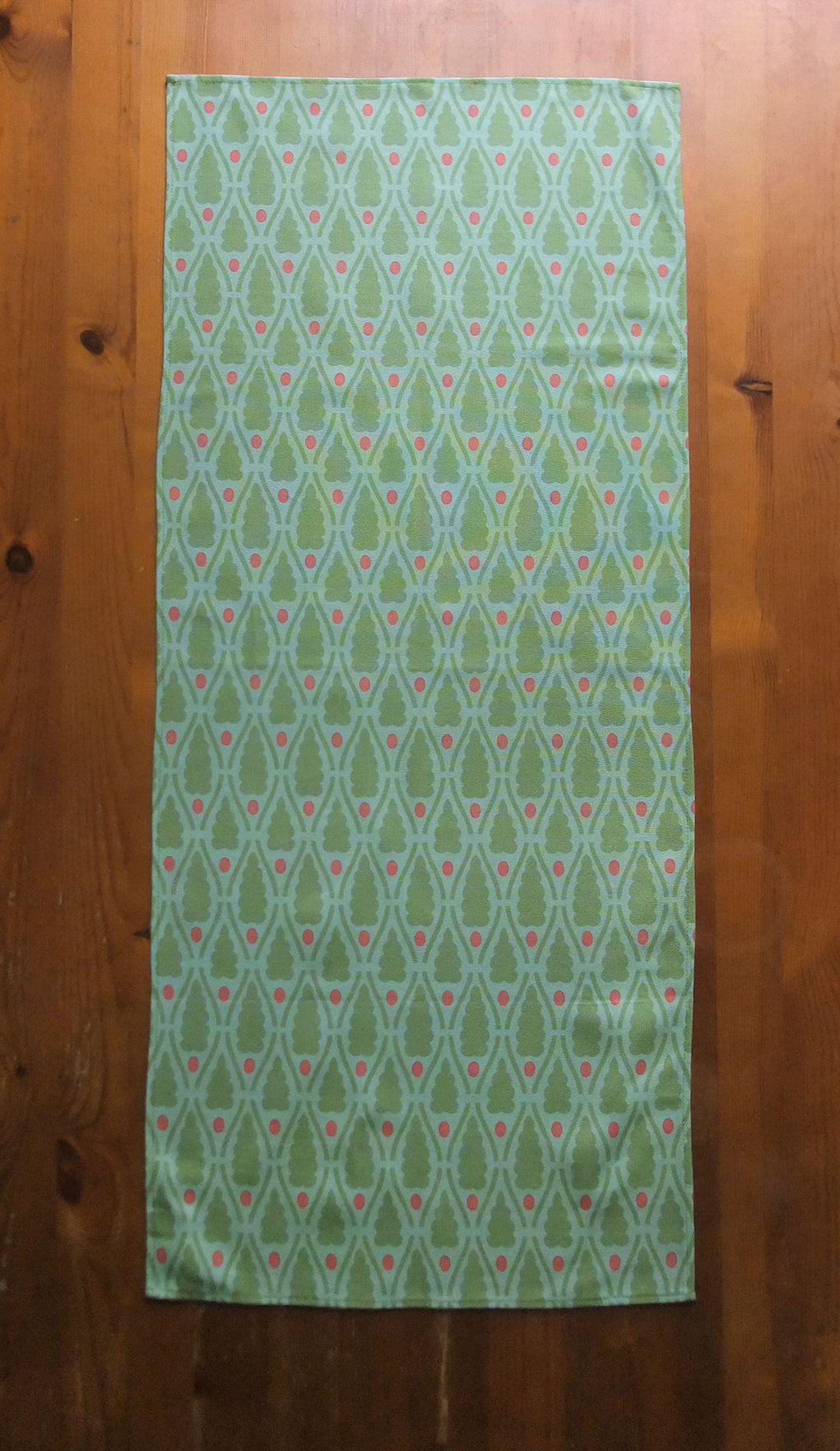 Tischläufer, Weihnachten, hellgrün, 40cm breit, verschiedene Längen