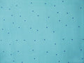 Popeline, Meterware, Baumwollstoff, Punkte, wasserblau-dunkelblau, bio, aqua, Futterstoff, Webware, Blusenstoff, Hemdenstoff, Patchworkstoff, Trachten, Dirndl