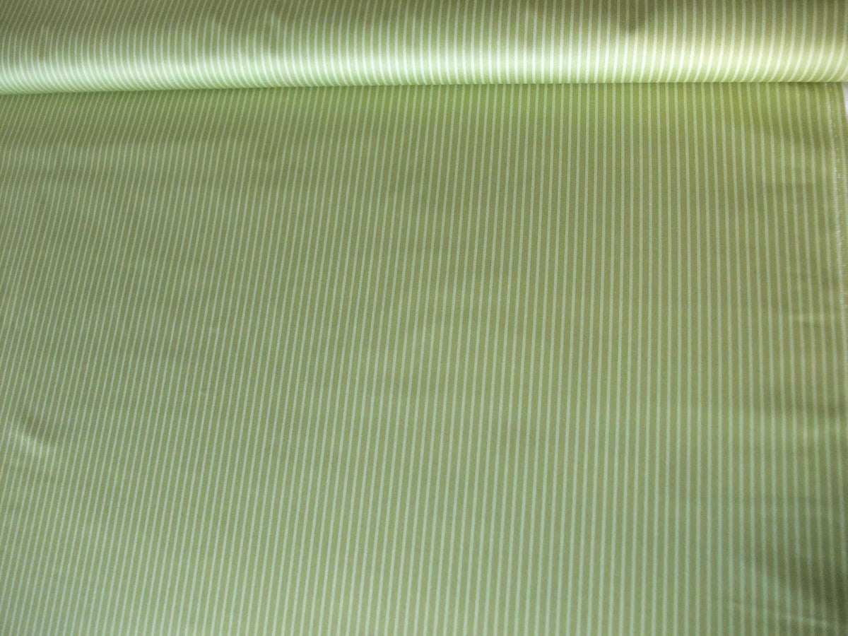 Mako-Satin, Meterware, Baumwolle,  Streifen, grün-hellgrün, Baumwollsatin, für Bettwäsche, Blusen, Hemden, Kleider