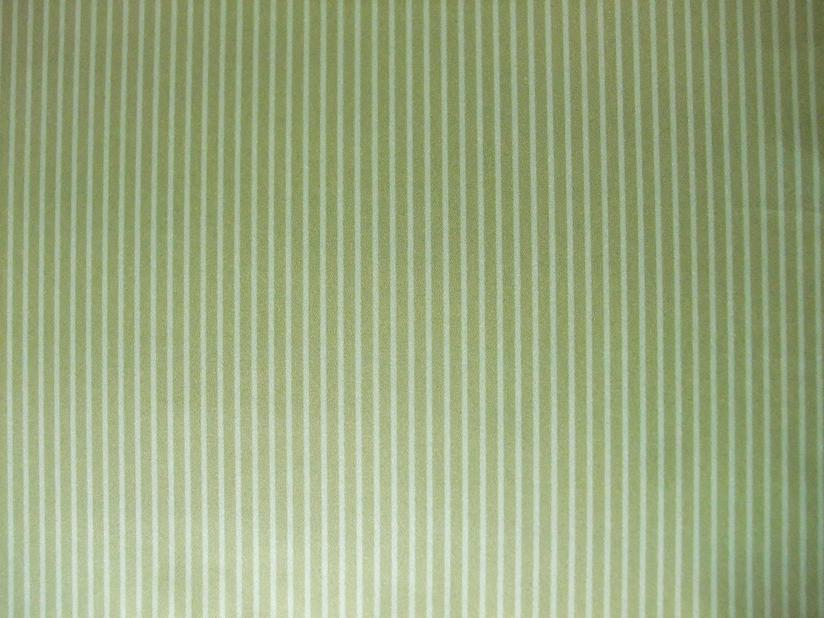 Mako-Satin, Meterware, Baumwolle,  Streifen, grün-hellgrün, Baumwollsatin, für Bettwäsche, Blusen, Hemden, Kleider