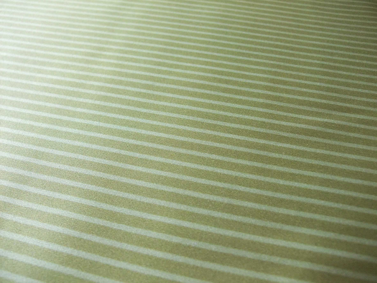Mako-Satin, Meterware, Baumwolle,  Streifen, grün-hellgrün, Baumwollsatin, für Bettwäsche, Blusen, Hemden, Kleider