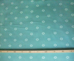 Poplin, fabric by the metre, cotton fabric, small rose motif, water blue-light blue, organic, floral, aqua, lining fabric, woven fabric, patchwork fabric, baby, traditional costume, dirndl