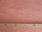 Popeline, Meterware, Baumwollstoff, Bioqualität, Streifen, lachsfarbig-rosa, GOTS, Futterstoff, Webware, Hemden, Blusenstoff, Trachten, Patchwork Dirndl