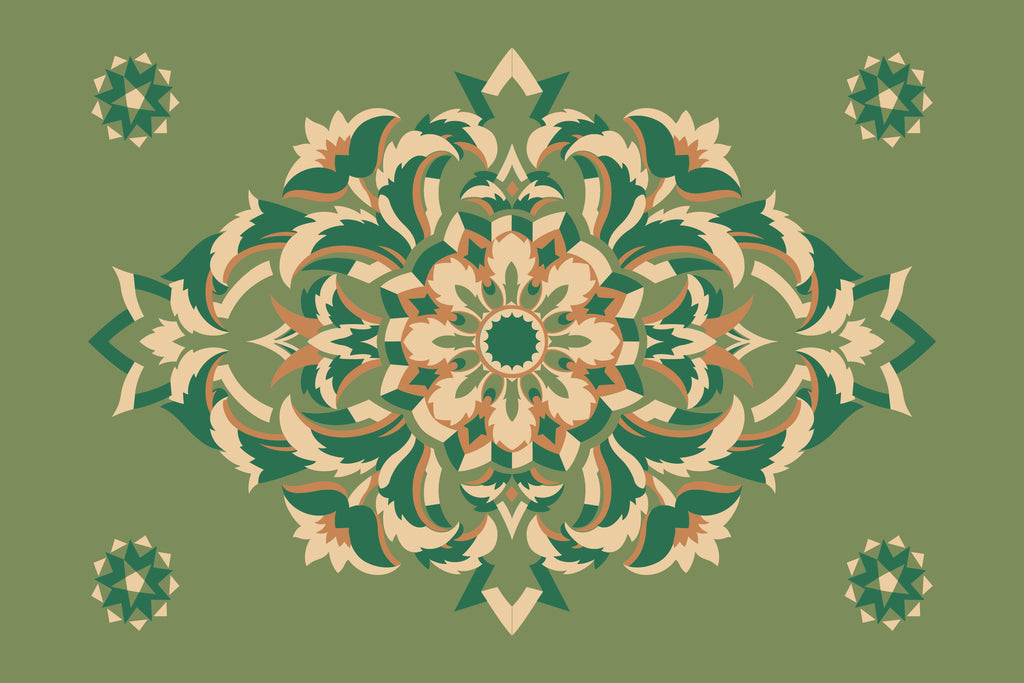 Kissenbezug, Silberdistel, pistaziengrün-grün-vanille, 60x 40 cm, Baumwolle, verdeckter Reißverschluß, Vogel, art deco (Kopie)
