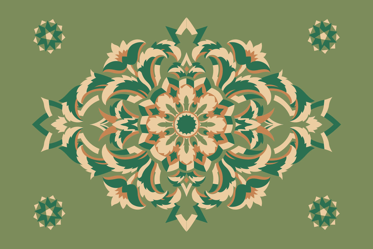 Kissenbezug, Silberdistel, pistaziengrün-grün-vanille, 60x 40 cm, Baumwolle, verdeckter Reißverschluß, Vogel, art deco (Kopie)