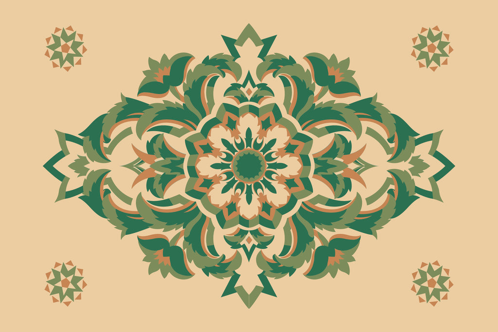 Kissenbezug, Silberdistel, vanille-grün-hellrot, 60x 40 cm, Baumwolle, verdeckter Reißverschluß, Vogel, art deco