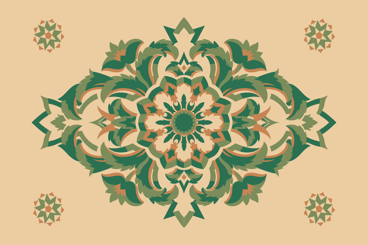 Kissenbezug, Silberdistel, vanille-grün-hellrot, 60x 40 cm, Baumwolle, verdeckter Reißverschluß, Vogel, art deco