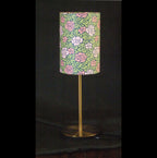 Lampenschirm, Rosen, grün-rosa, 15x23cm