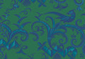Halbpanama, Meterware, Wiedehopf, grün-tintenblau, 160cm breit, Baumwolle, Vogel, art deco